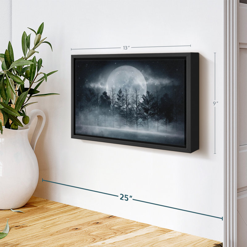 «Dark Forest Moonlight Wall Art», H 9 po x l 13 po