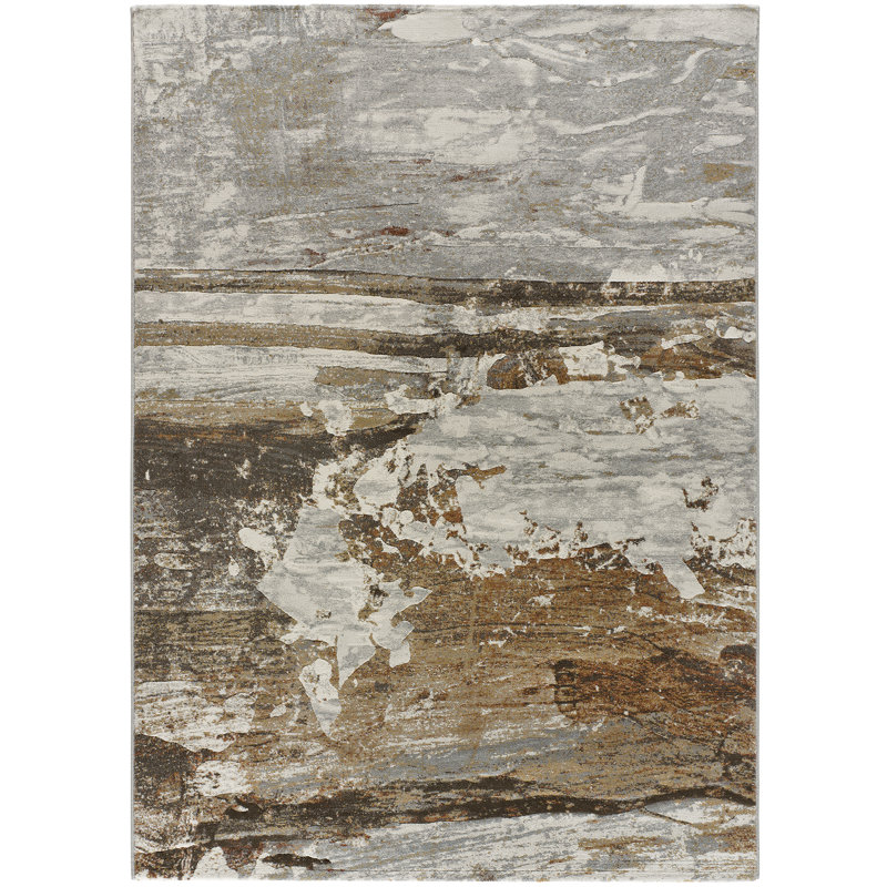 Anavae Abstract Machine Woven / Power Loomed Area Rug, Rectangle 160 x 230cm
