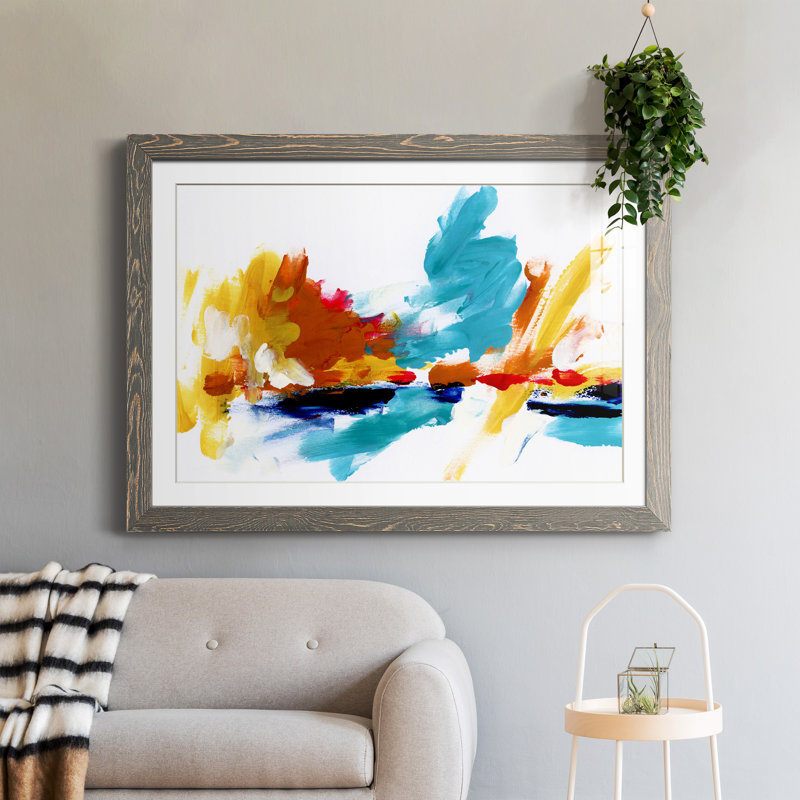 Captive Color II - peinture encadrée, gris, H 31,5 po x l 23,5 po x P 1,5 po