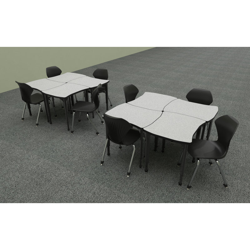 8 - Ensemble de bureau et de chaises pour étudiants en bois manufacturé de 30 po