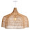 Single Light Rattan Wrought Iron Dimmable Pendant