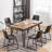 Aryven Industrial 7-Piece Dining Set-1852174176