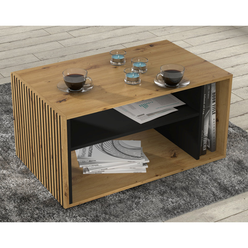 Wiltrude Block Coffee Table with Storage