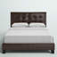Lit, plateforme, chambre à coucher, structure, rembourré, apparence de similicuir, transitionnel-33090880-33090879
