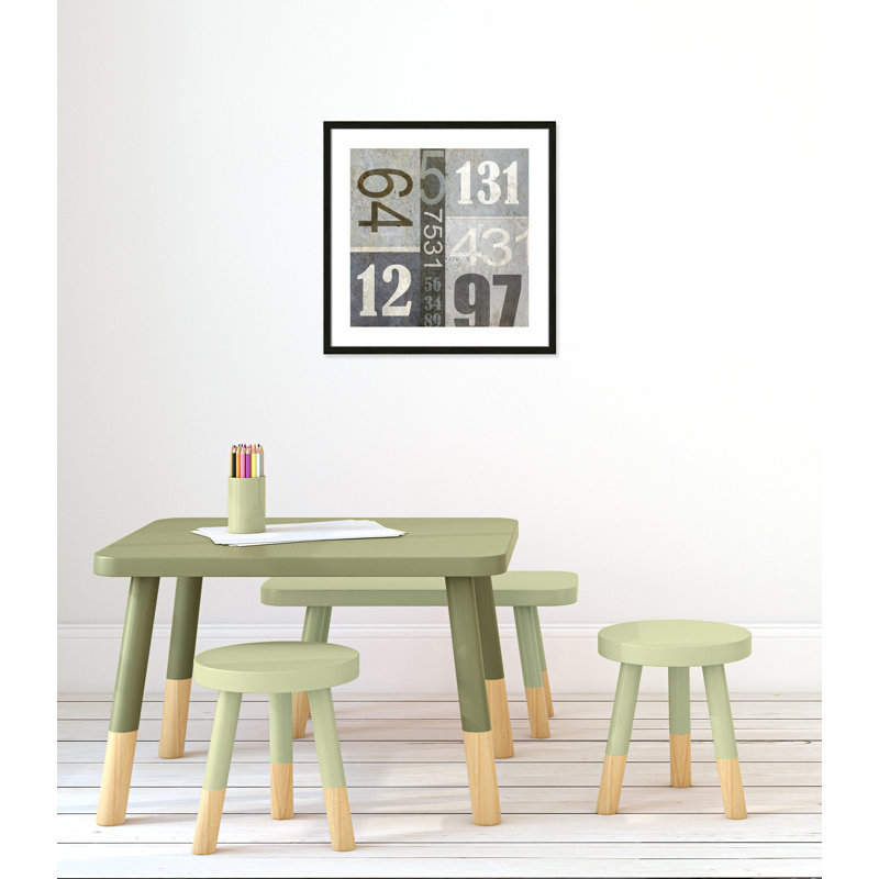 Art numérique encadré, H 22,5 po x l 22,5 po x P 1,18 po, Encadré de boîte noir