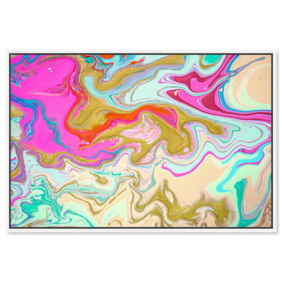 " Abstract Barbie House " Painting Print