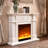 Solid Wood Electric Fireplace-265148148-265148155