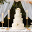 Ensemble de 6 porte-bougies ouragan or avec manchons en verre nervuré - Centre de table chandelier haut pour mariage et décoration
