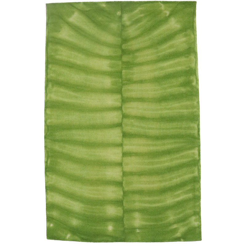 Tapis vert touffeté à la main 5 x 8