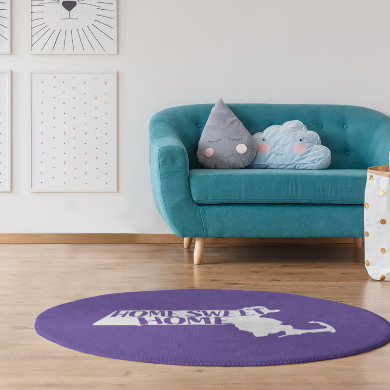 Tapis en poly-chenille home, Rond 5 pi
