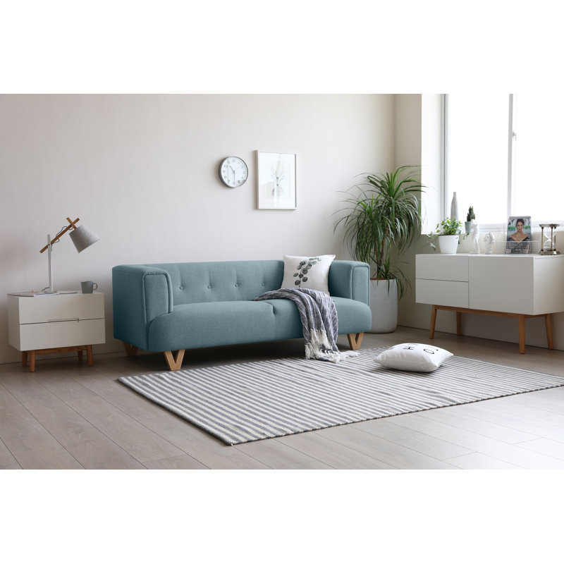 Canapé à accoudoirs carrés 74,4 po Folino, Vert