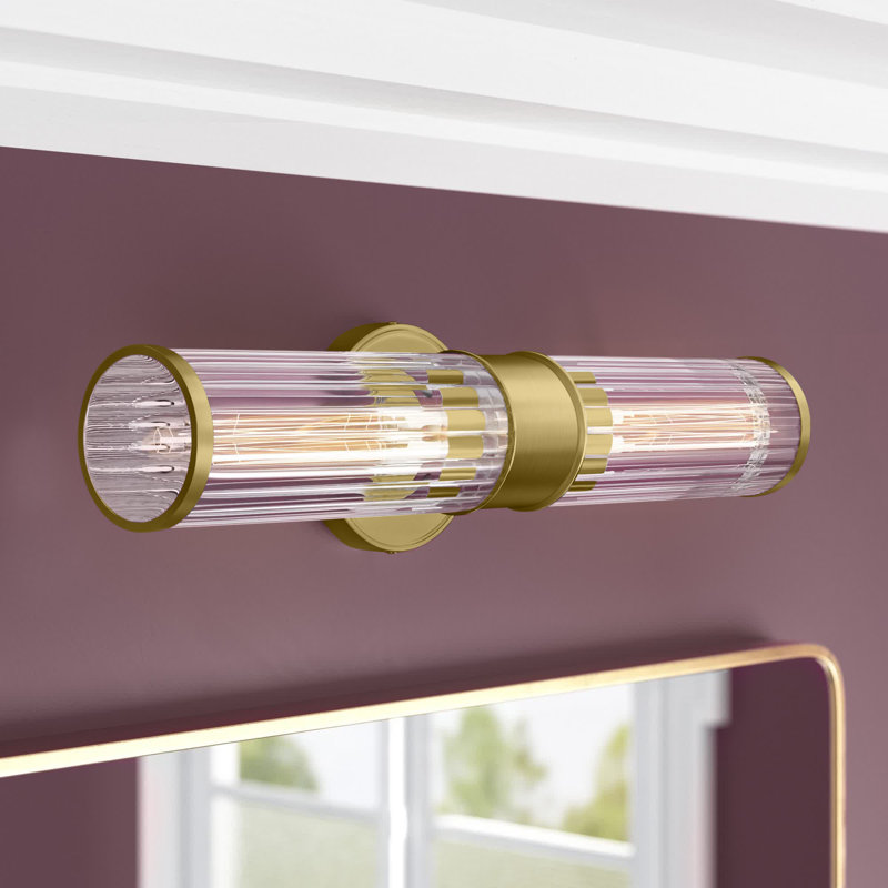 Madelyn 2 - Light Dimmable Bath Sconce, Satin Brass