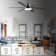 Barbaraann Industrial 60-Inch Large LED Ceiling Fan with Light Kit And Remote
