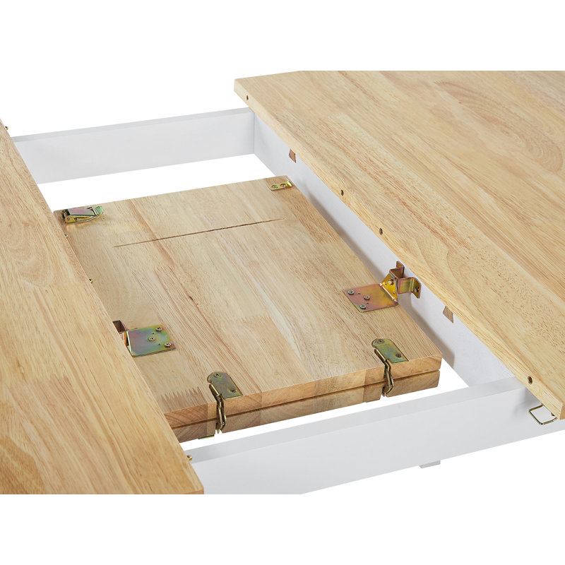 Rabun Solid Wood Dining Table, White