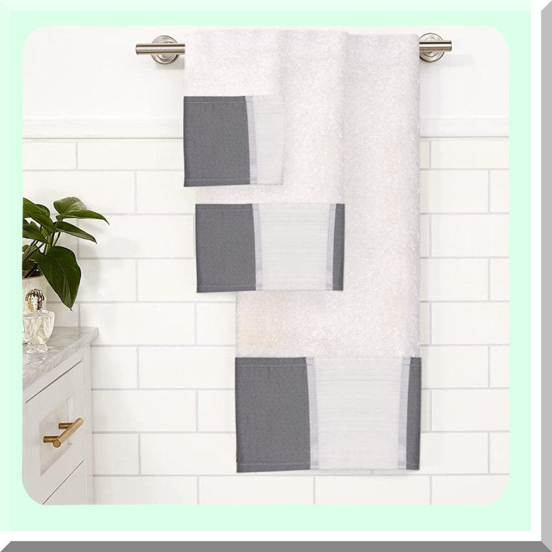 Elegant Luxe 3-Piece Towel Set - Modern Design for Contemporary Bathroom Decor