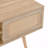 Woven Tv Console With Adjustable Shelf, 53.69" Length, Solid Wood Legs, Natural Color For Living Room Stand Double Sliding Doors, Space-346792324
