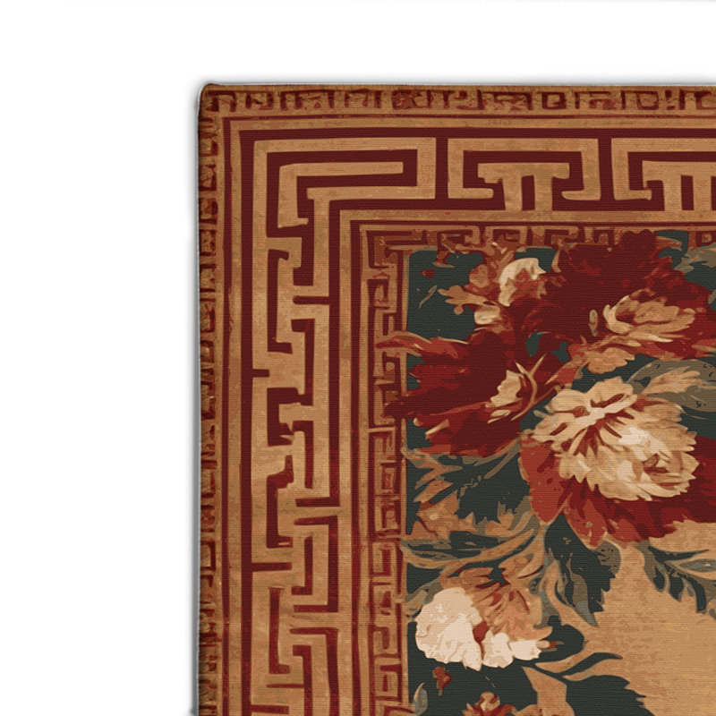 Tapis d'intérieur et d'extérieur brun français, Rectangulaire 2 pi x 3 pi