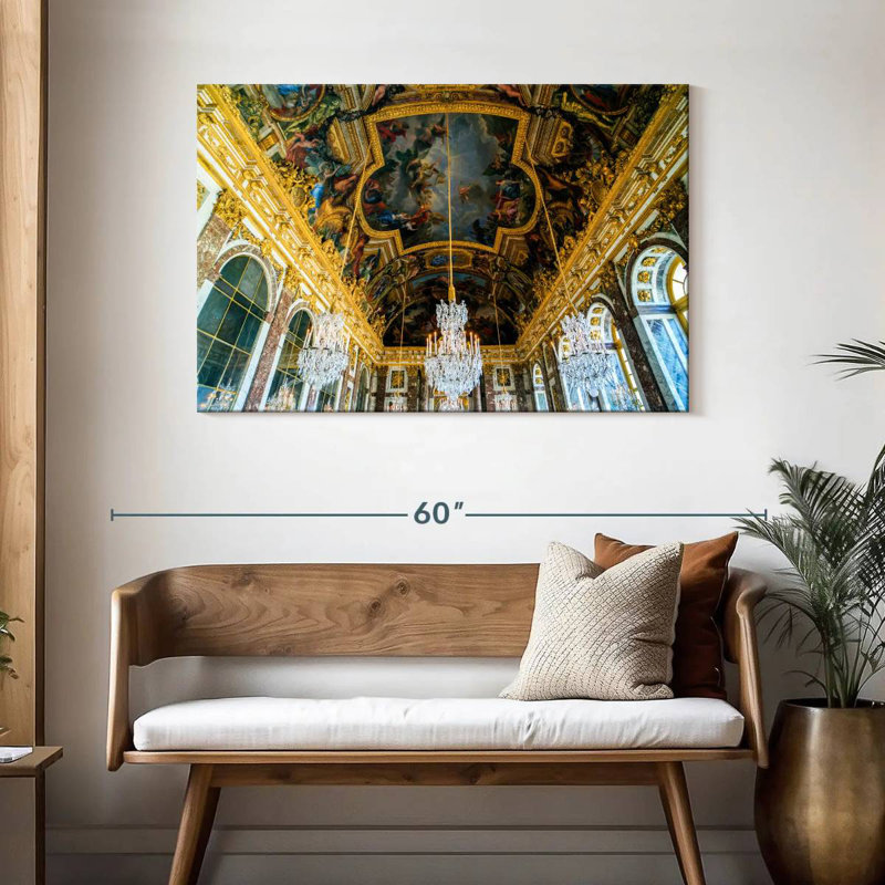 Lilie, château de Versailles, galerie des miroirs, H 30 po x l 45 po