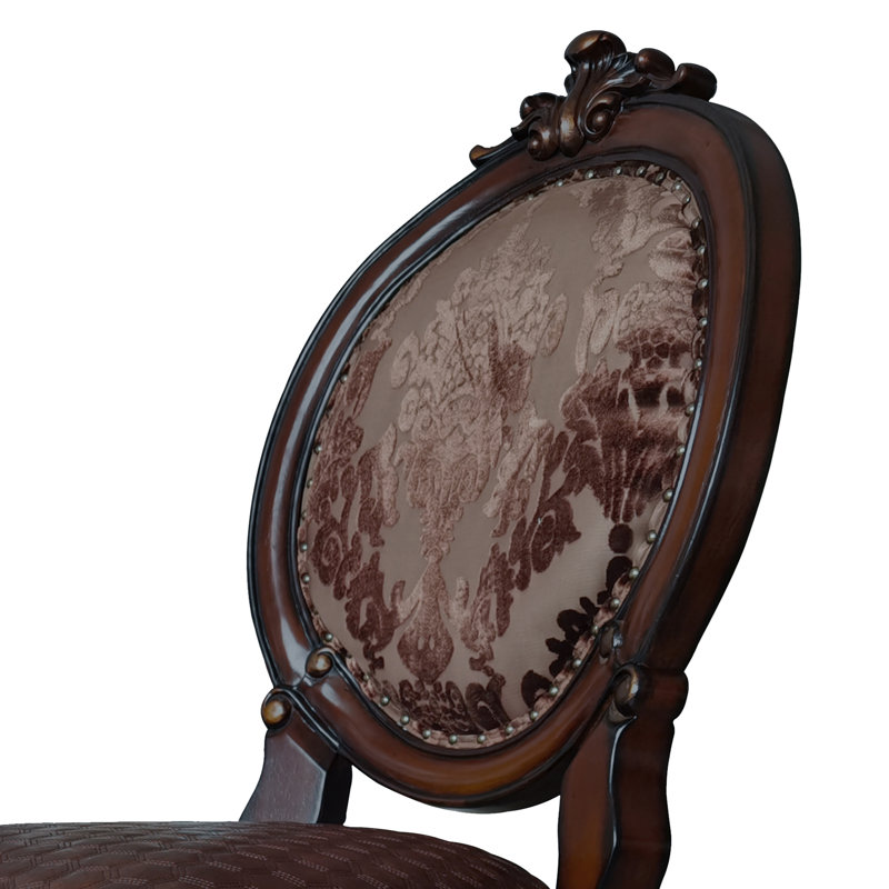 Chaise d'appoint Knavel King Louis, Espresso, Espresso