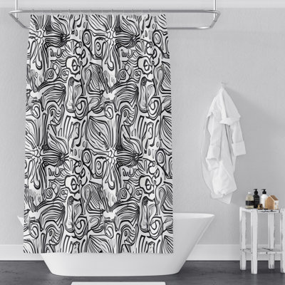 Areford Abstract Shower Curtain