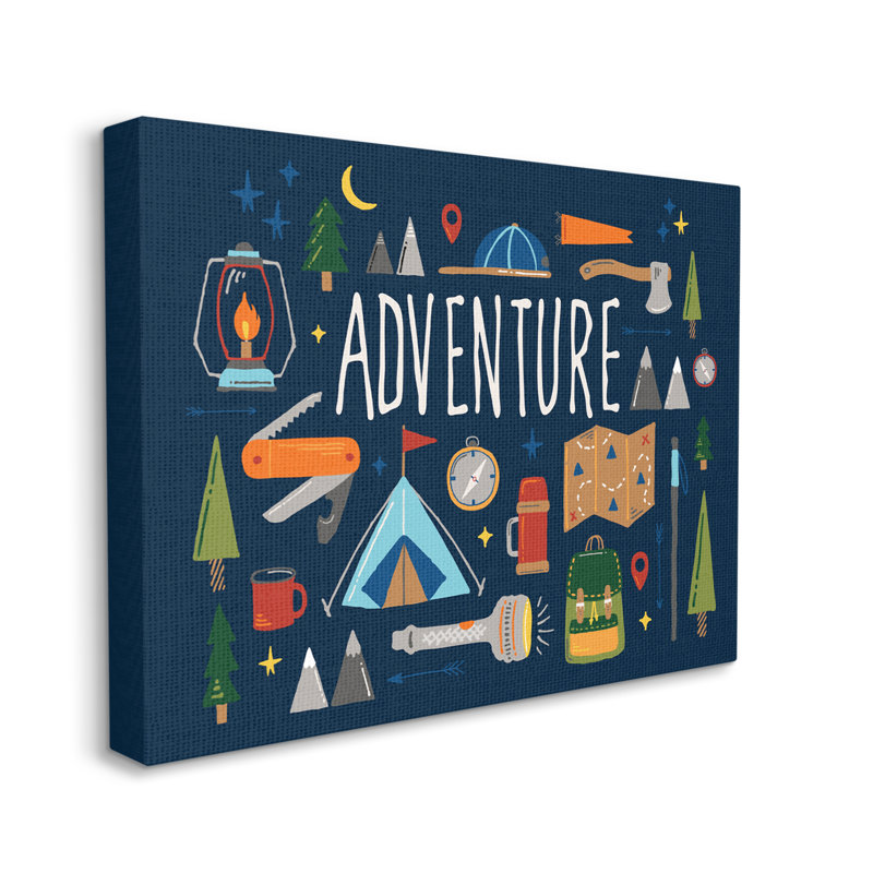 Abdul - Sentiment de camping en plein air, art, Toile tendue, H 30 po x l 40 po x P 1,5 po