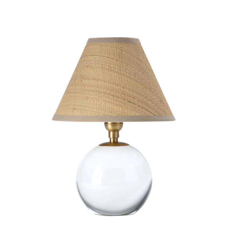 Giorgio Table Lamp, Natural Brass/Clear