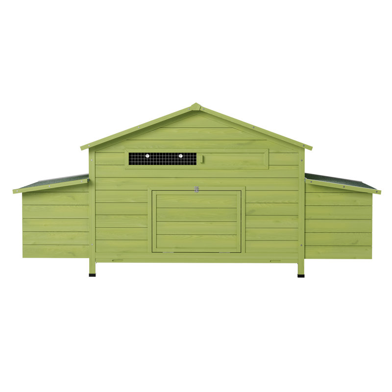 Spacious 11.12 Ft² Weather-resistant Wooden Chicken Coop For Outdoor Backyard Use