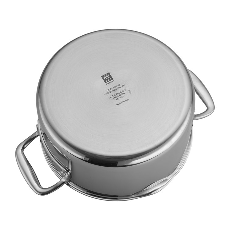 Henckels Clad H3 6-Qt Stainless Steel Dutch Oven With Lid
