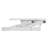 Rocelco 37.5 in. White Deluxe Height Adjustable Standing Desk Converter Dual Monitor Riser with Gas Spring Assist System