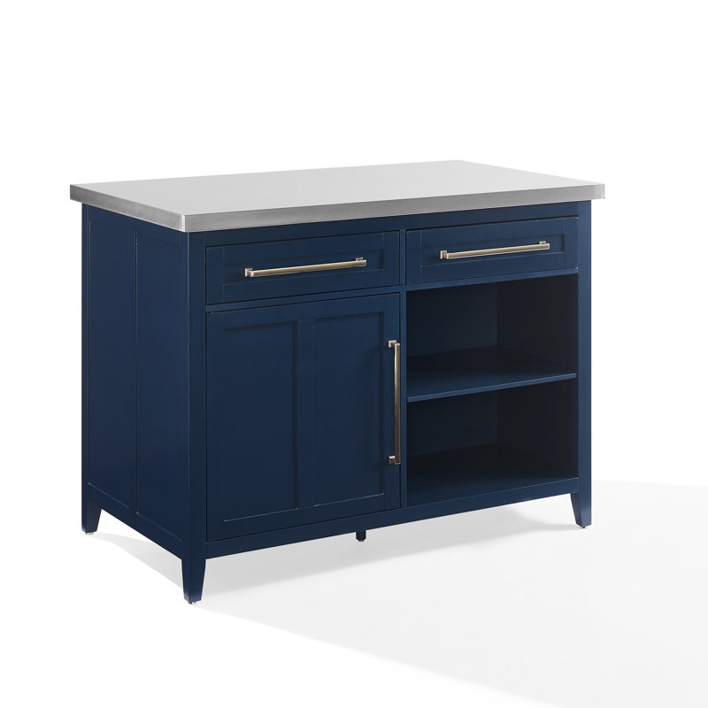 Harare Kitchen Island, Navy