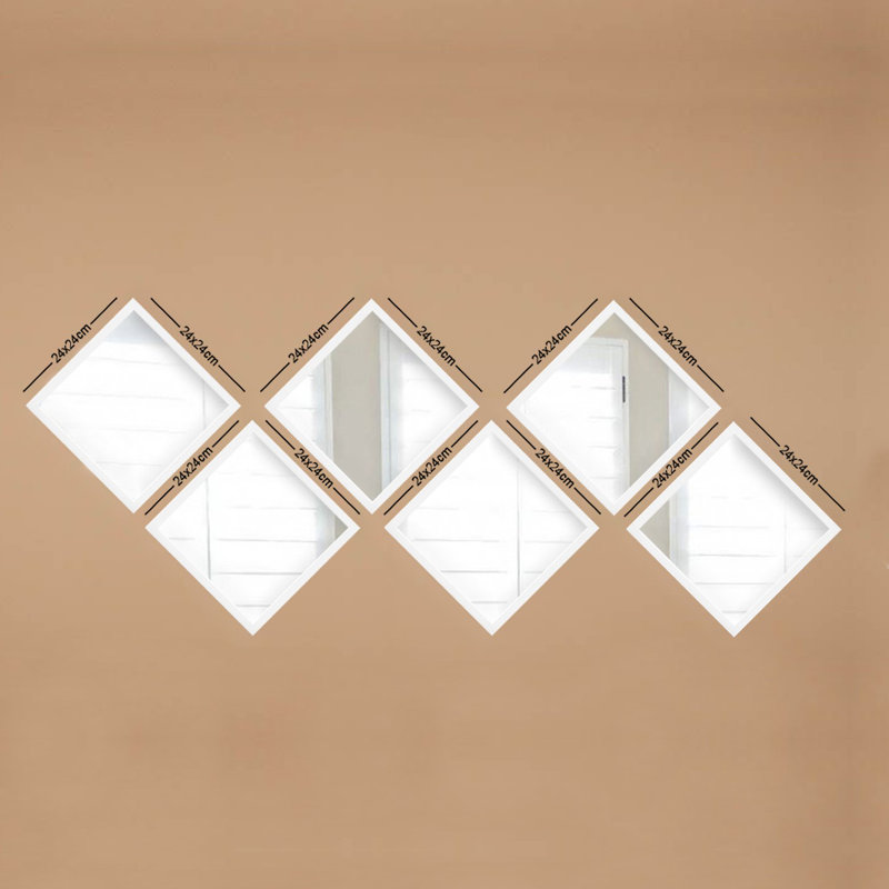 Mummert Plastic Flat Mirror Set, White