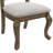 Grethel Dining Side Chair with Beige Fabric in Walnut (2 Per Carton)