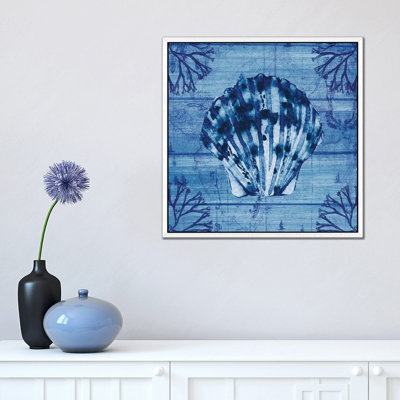Indigo Scallop by Susan Jill - Print on Canvas