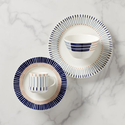Brook Lane Piece Porcelain China Dinnerware Set