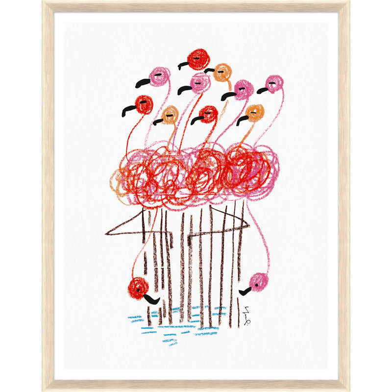 Bouquet de flamants roses, rose, Rose