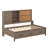 Britta Twin Size Lounge Daybed With Shelves, Cork Board, USB Ports And 3 Drawers-1300547581