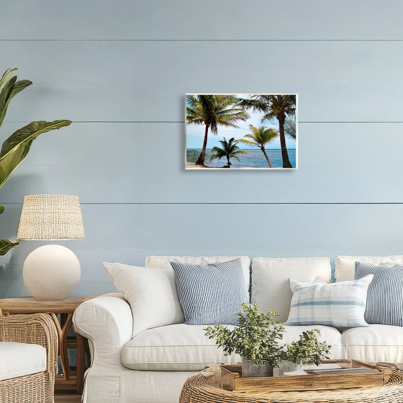 Plaque murale Honduras Daytime Palms, design par Natalie Carpentieri, H 10 po x l 15 po
