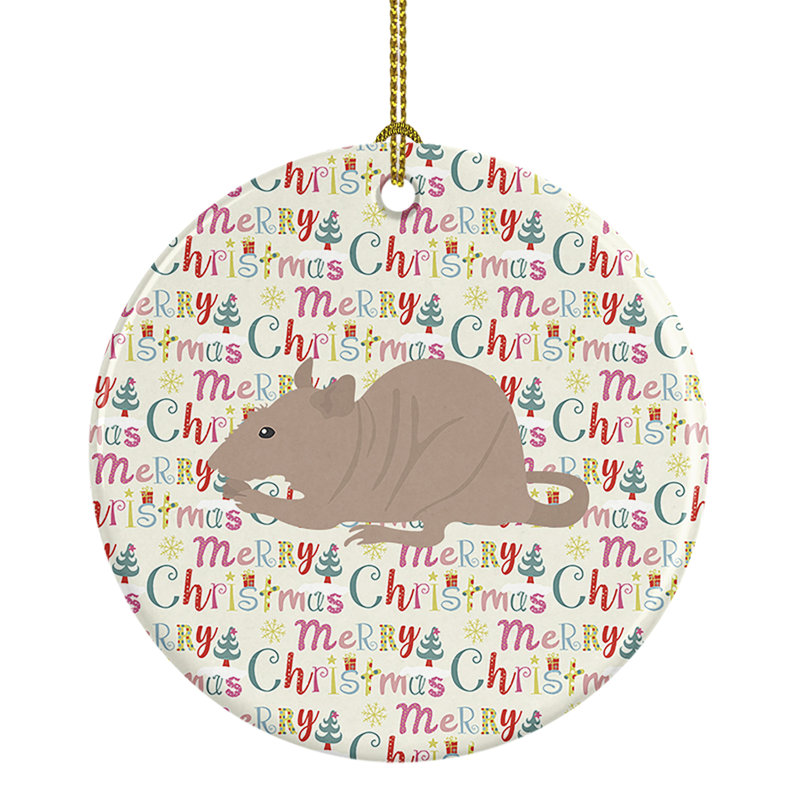 2.8'' Ceramic Animals Hanging Figurine Ornament