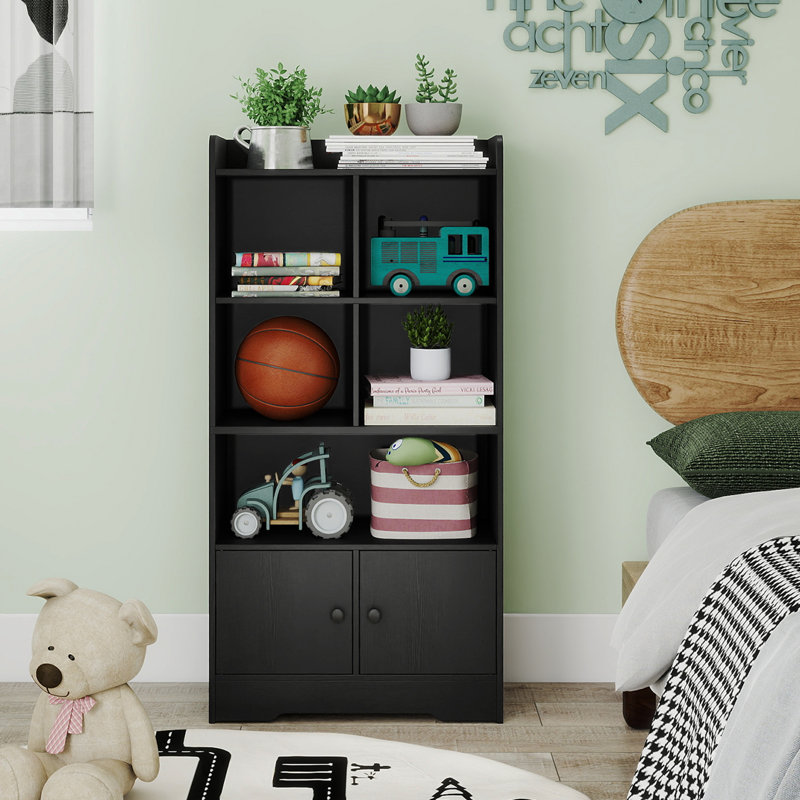 120cm H x 60cm W Book Cabinet Bookcase, Black