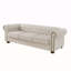 Canapé Chesterfield en tissu beige (beige)-1476632338