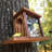 Carbonized Wood Squirrel Feeder With Longer Platform