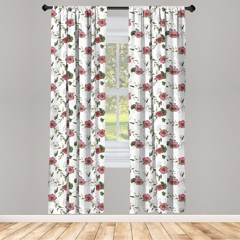 Rideaux 4 panneaux East Urban Home, L 56 po x L 63 po