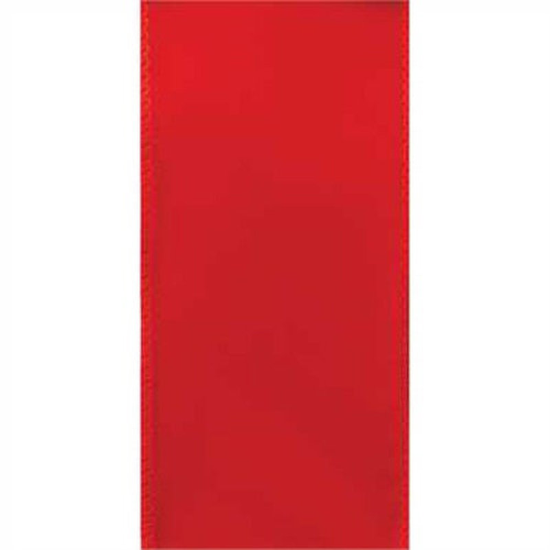 Ruban filaire en velours rouge moyen 1,5 po X50Yds, Rouge moyen