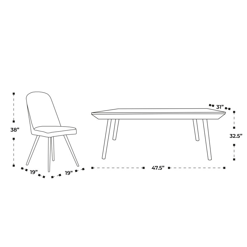 4 - Person Four Leg Dining Set