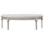Colwood Silver Oak Upholstered Curved Bench