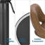Simonsen Swivel Upholstered and Faux Leather Adjustable Height Bar Stool with Steel Frame-1139129963