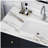 43-inch marble dressing table top, bathroom dressing table top with undermount rectangular sink and 4-inch high backboard