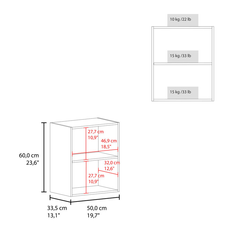 Armoire murale compacte compacte noire avec 1 porte - Élégance moderne idéale pour les petits espaces et un nettoyage facile