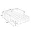 Lit noir avec option coulissante. Dossier réglable pour un repos optimal. Revêtement en flanelle, structure en bois. Pour les espaces résidentiels. Assemblage facile. 2 options coulissantes. Revêtement. Solide + fabriqué polyvalent-121093991