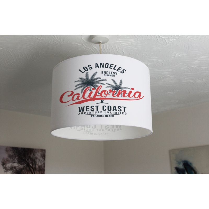 Cotton Drum Lamp Shade ( Uno ), 25cm H x 40cm W x 40cm D